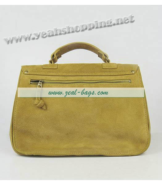 Knockoff Proenza Schouler Suede PS1 Satchel Bag in Yellow Cow Suede Leather